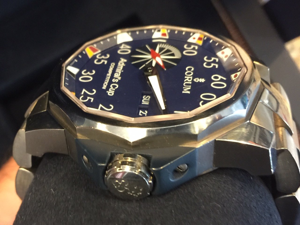 FS Corum Admiral s Cup Competition 48 Blue Dial Titanium on