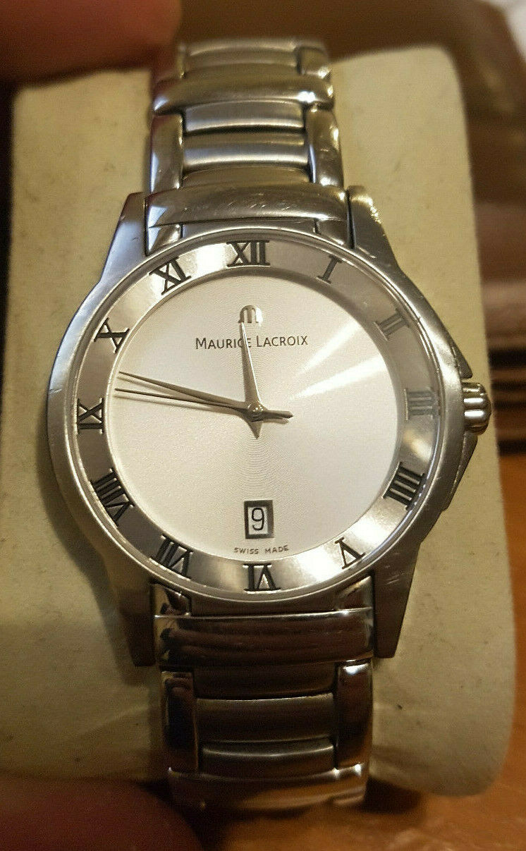 Maurice Lacroix 69743 Date Stainless Steel Watch WatchCharts