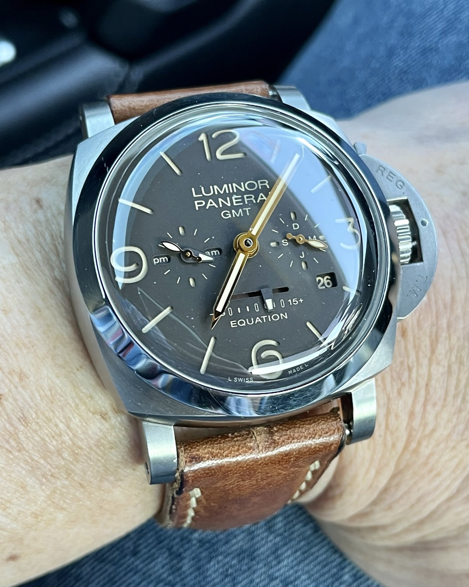 Luminor panerai gmt discount equation