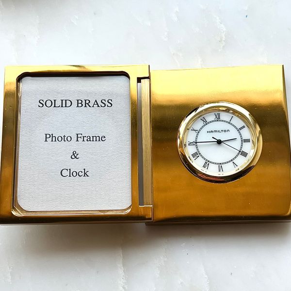 [WTS] Hamilton brass desk clock / picture frame ????️ WatchCharts