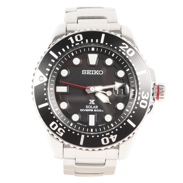 SEIKO Seiko Prospex Solar Diver Watch V157-0BT0 Solar Quartz Silver ...