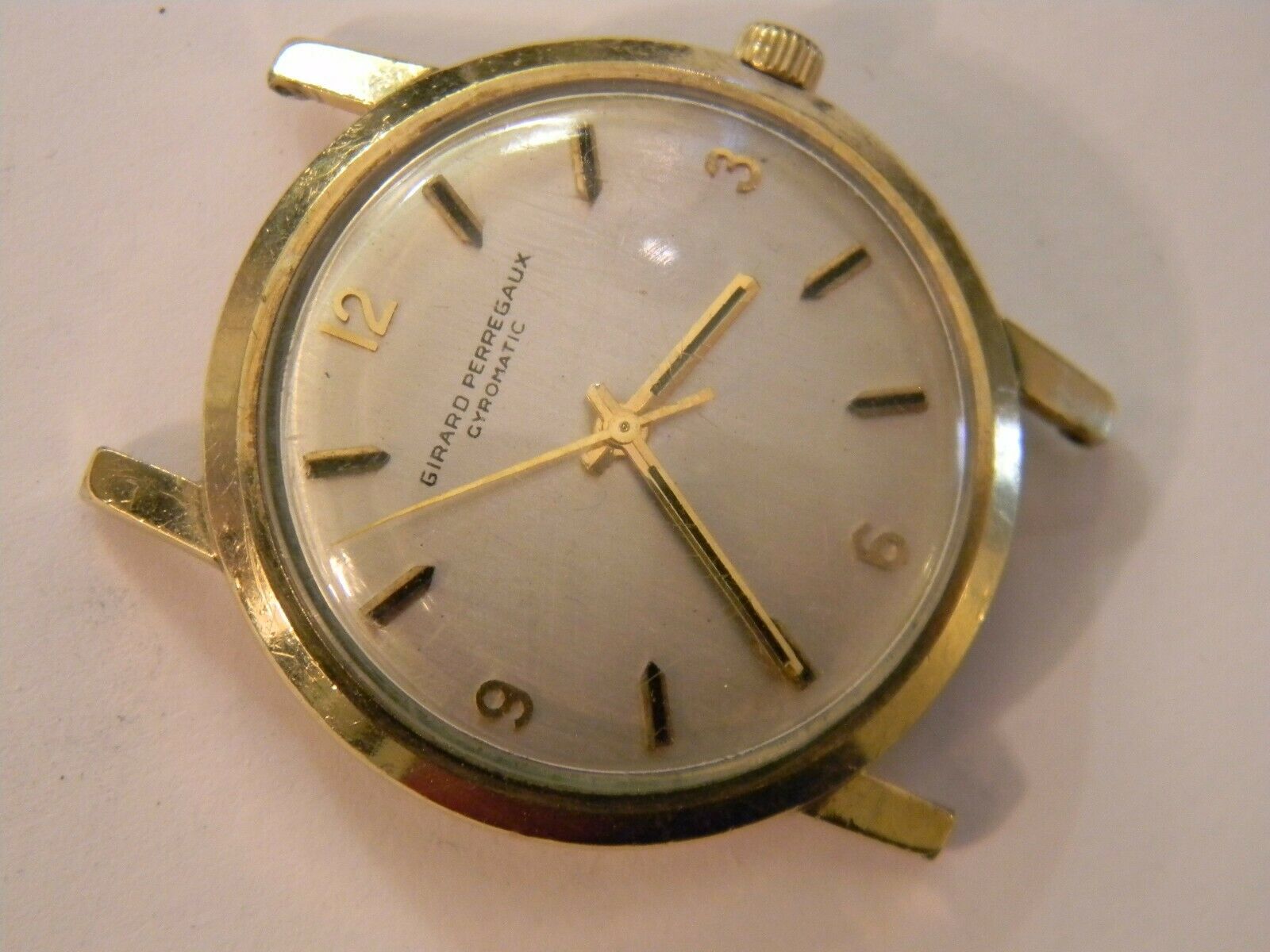 VINTAGE 1976 GIRARD PERREGAUX GYROMATIC 10K GOLD FILLED MENS WATCH