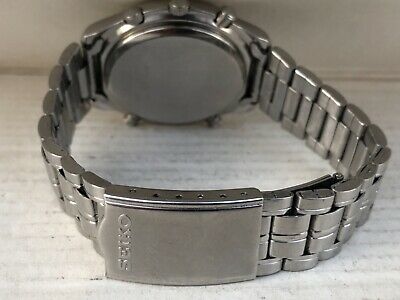 SEIKO 7T32 6E69 ALARM CHRONOGRAPH FULLY WORKING CONDITIONS