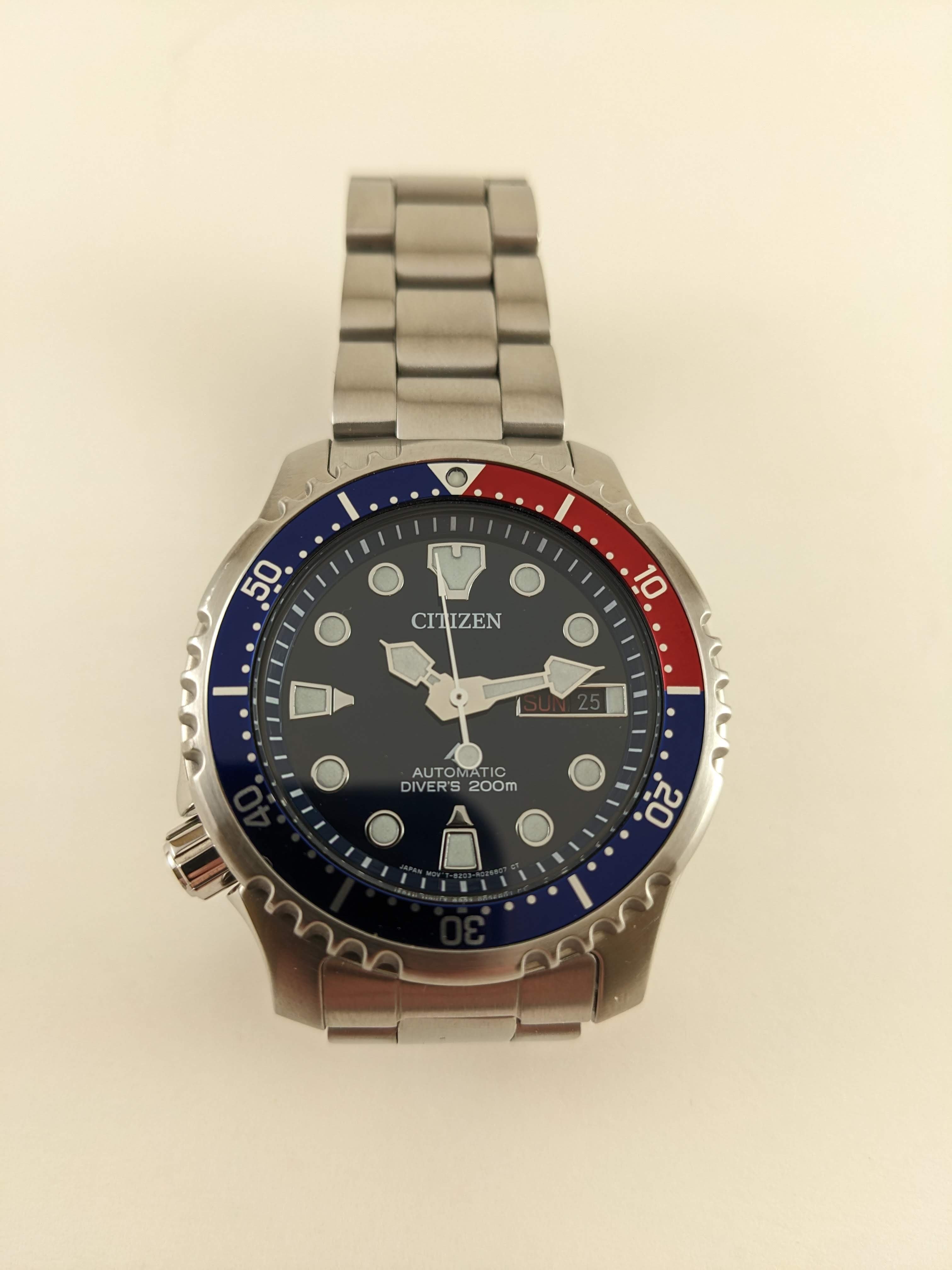 150 USD] Citizen Promaster Automatic Pepsi Diver NY0086-83L on