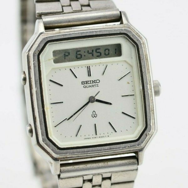 K032 Vintage Seiko Analog Digital Quartz Watch H3575170 Original JDM
