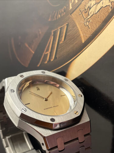 AUDEMARS PIGUET MOVEMENT CAL 2090 GOLD COLOR DIAL STEEL CASE