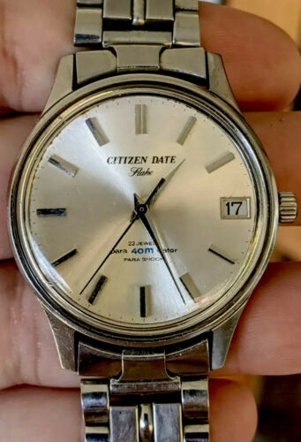 Citizen Vintage Diamond Date Flake! Super Thin Super Rare Watch Of