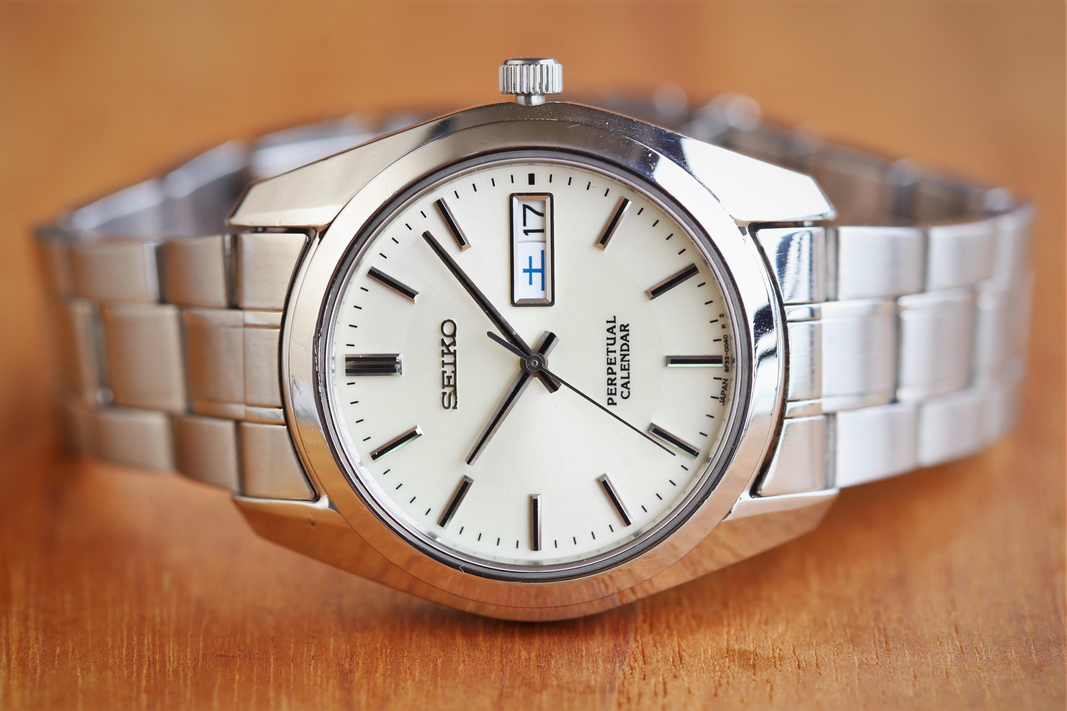 SEIKO パーペチュアルカレンダー SBQL001 8F33-0040 稼動/美品】SEIKO 