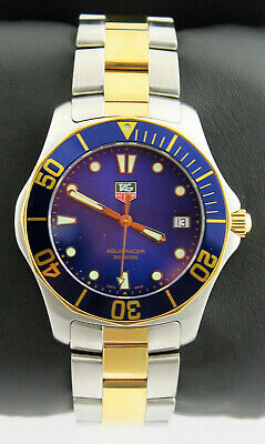 WAB1120.BB0802 Tag Heuer Aquaracer Swiss Quartz Blue Dial Two Tone