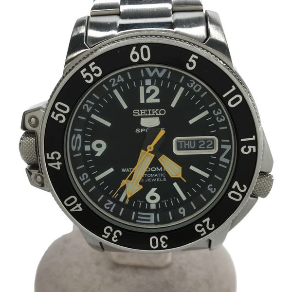 [Used] SEIKO Automatic watch / Analog / Stainless steel / BLK / 7S36 ...