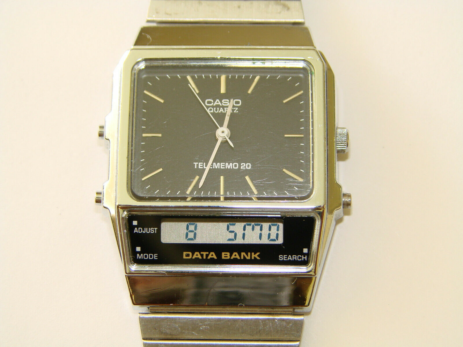 knap Distill Ubevæbnet Casio AB-100 Vintage Data-Bank Telememo 20 Watch QW-344 rare 1987 Japan |  WatchCharts