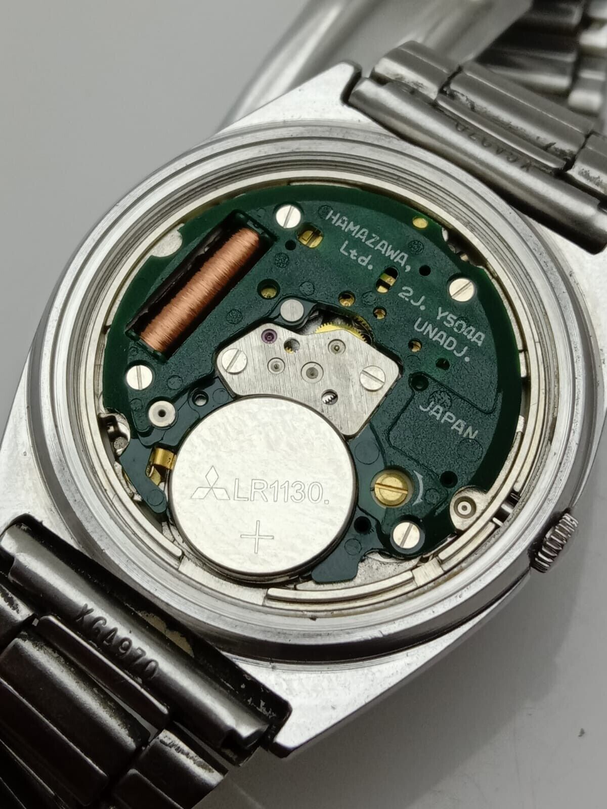 SEIKO Alba Quartz Y504-8000 Black Dial Vintage Men