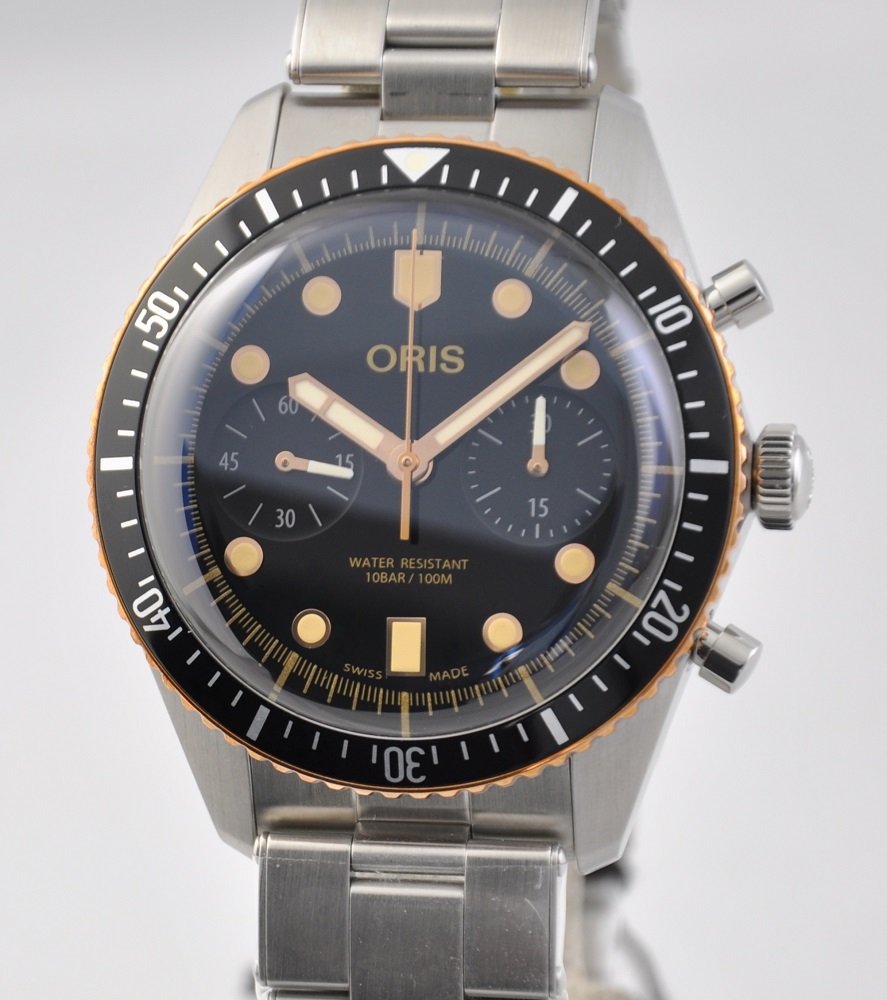 FS Oris Divers Sixtyfive 65 Chronograph Steel and Bronze 43mm 771
