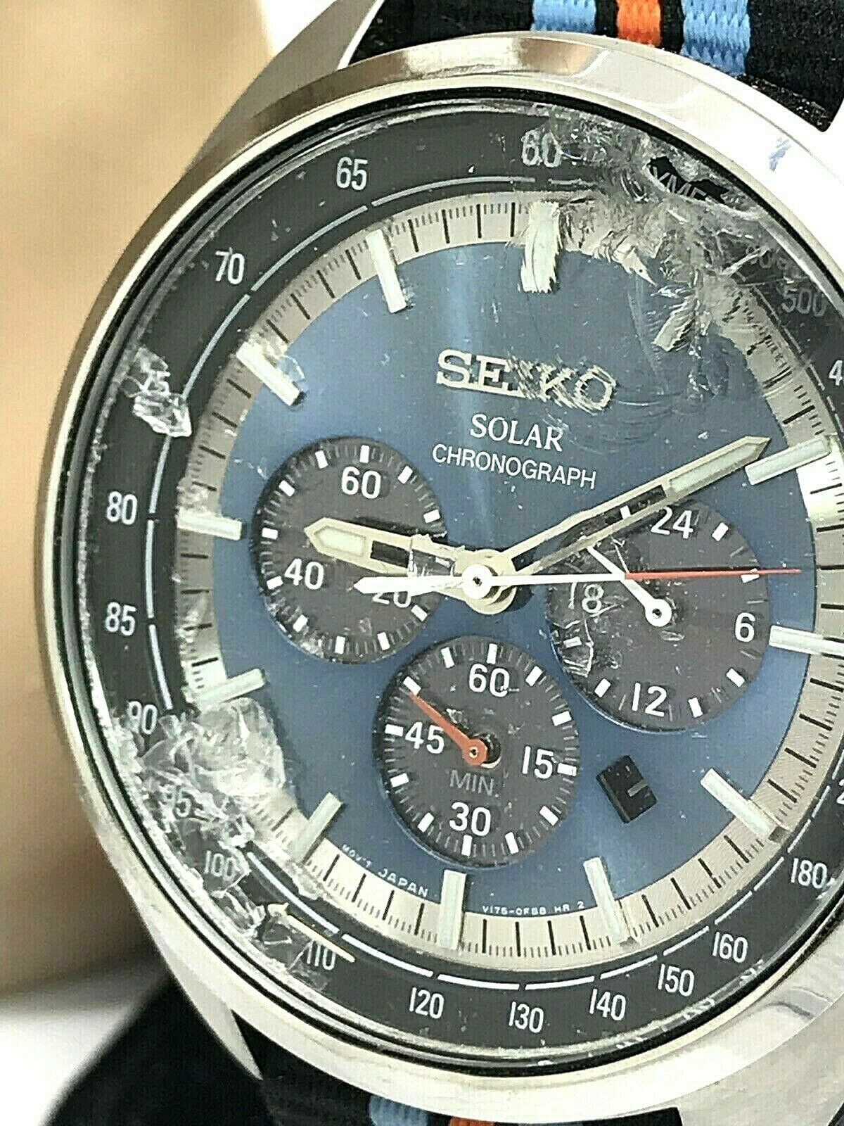 Seiko solar clearance chronograph ssc667