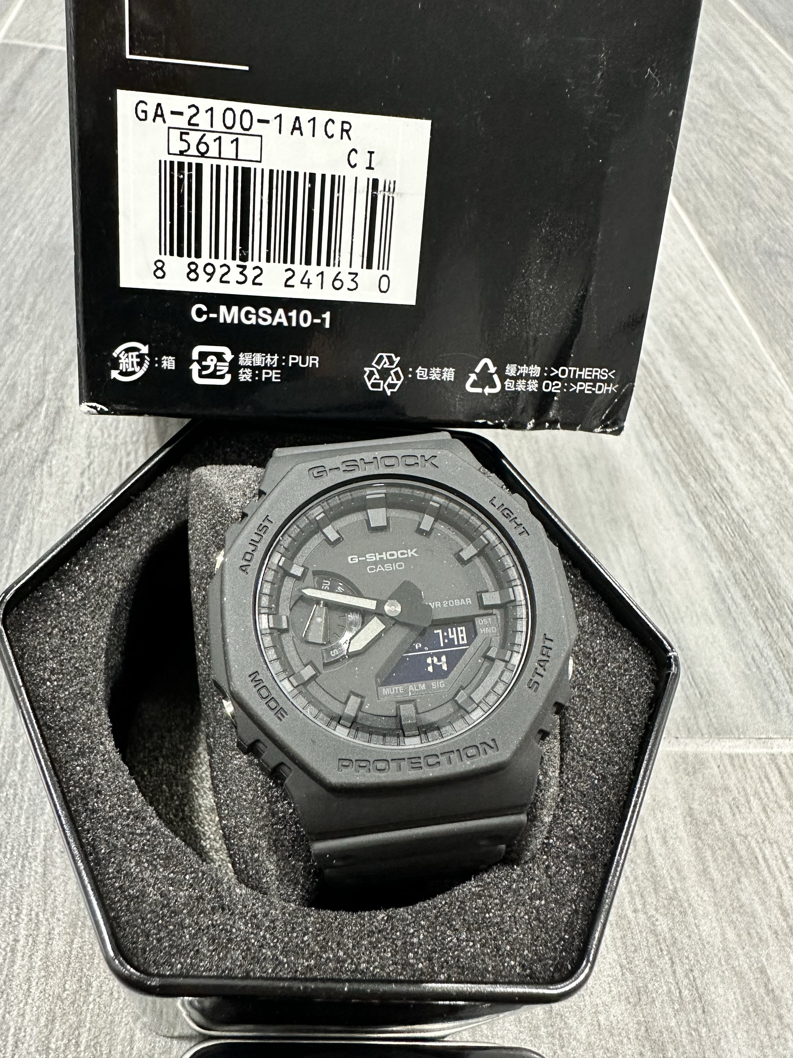 Casio G Shock Watch GA2100-1A1CR | WatchCharts Marketplace