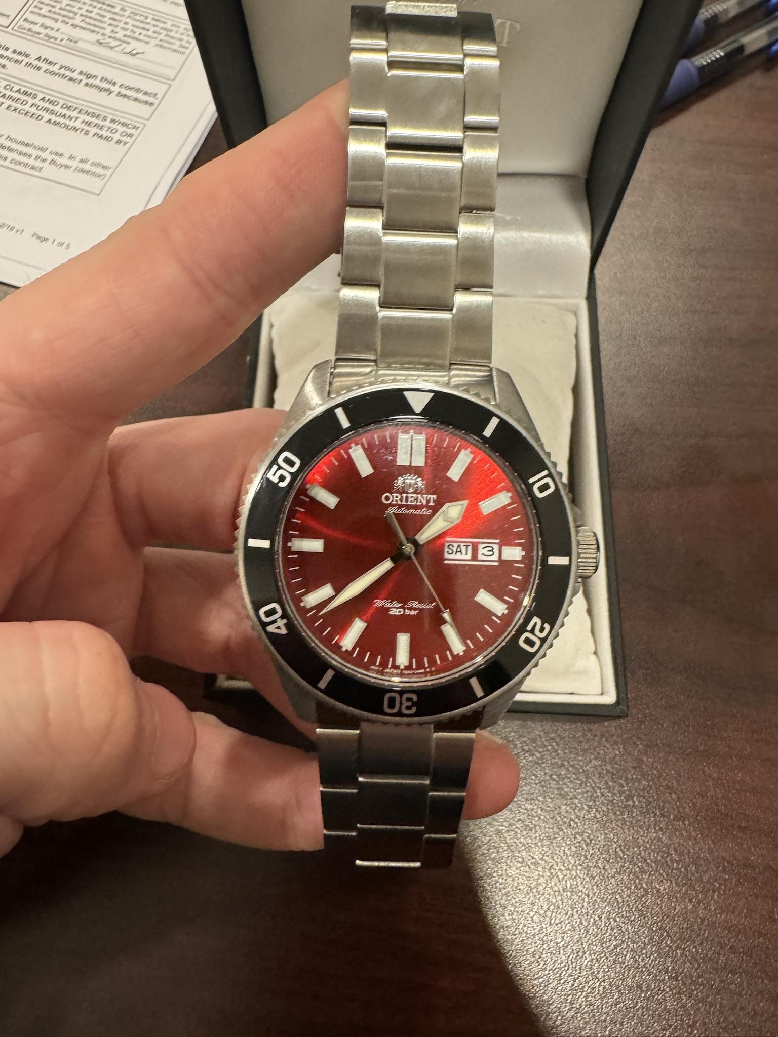 WTS Orient Kanno RA AA0915R19B Red Dial WatchCharts Marketplace