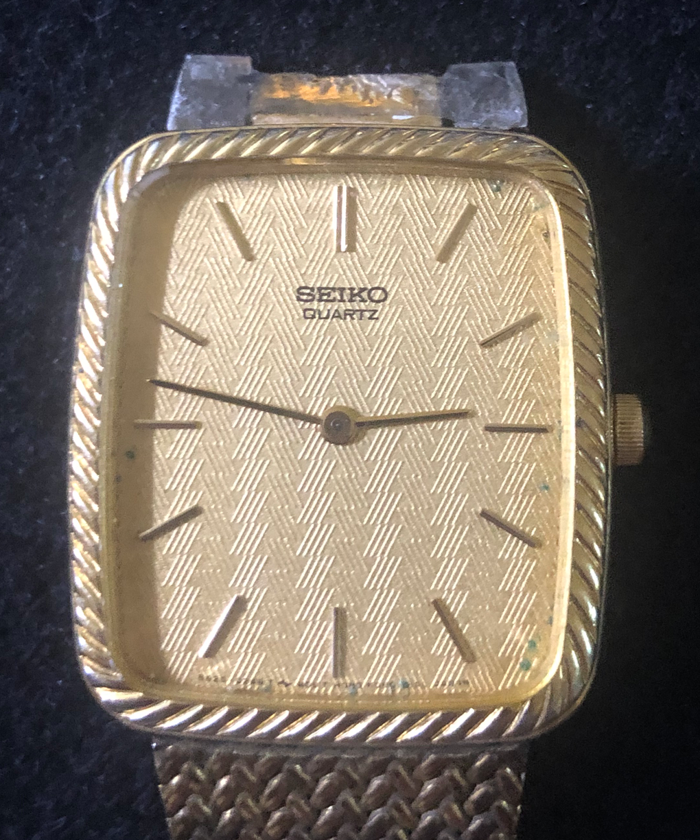 Vintage Seiko Quartz 8620-5099 Men's Watch Parts/Repair Gold Japan