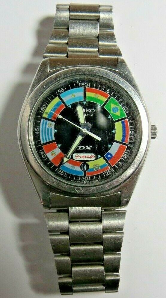 VINTAGE 1990'S RARE MENS SEIKO DX 5Y23 8230 QUARTZ SOUTH AMERICAN