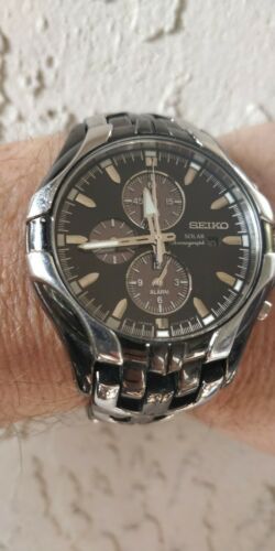 seiko excelsior solar powered ion watch