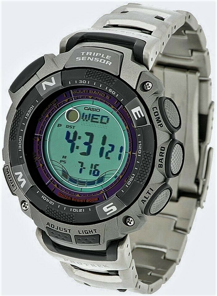 BRAND NEW CASIO PROTREK PRW 1500T 7 TITANIUM LIMITED RARE 100 GENUINE WatchCharts