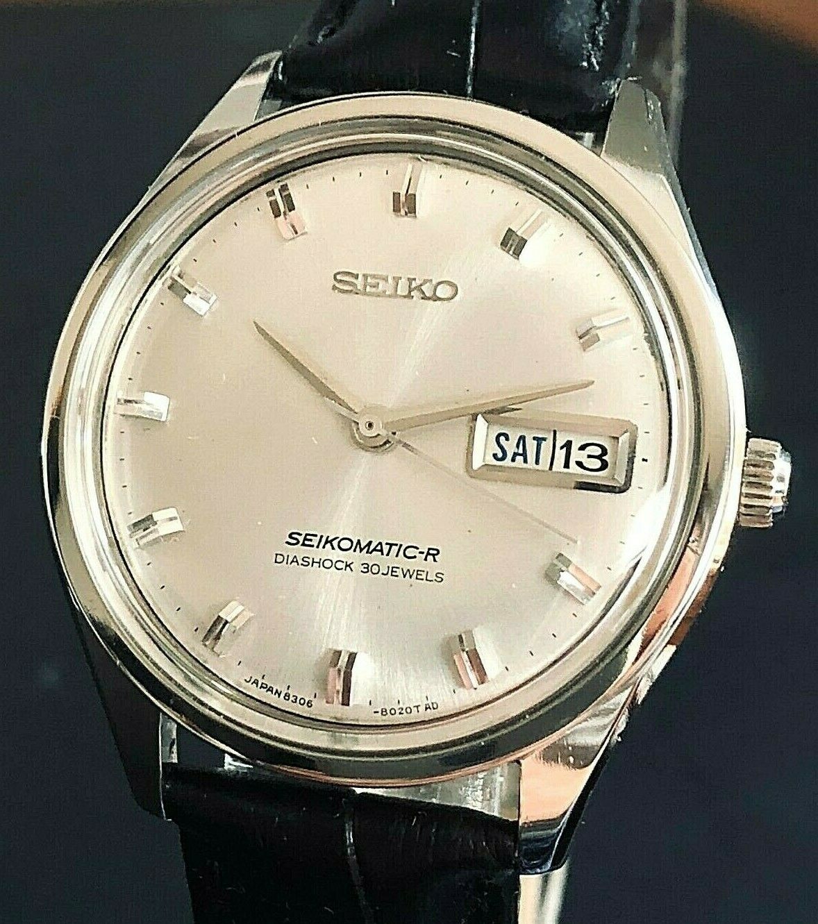 VERY NICE VINTAGE 1966 SEIKO SEIKOMATIC-R 8306-8001 AUTOMATIC 30J ...