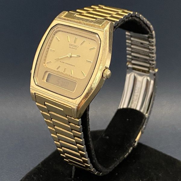 Vintage Seiko H448-5009 Analog Digital Alarm Chronograph  display picture 2