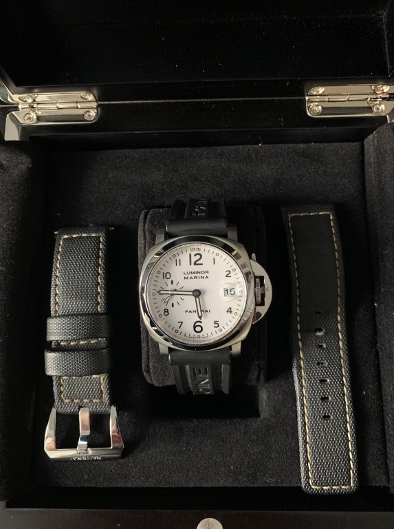 Panerai PAM 49 D Serial Luminor 40mm Automatic White Dial