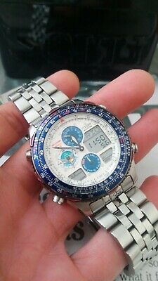 Very Rare Citizen Promaster Navihawk World Time C300 BLUE IMPULSE