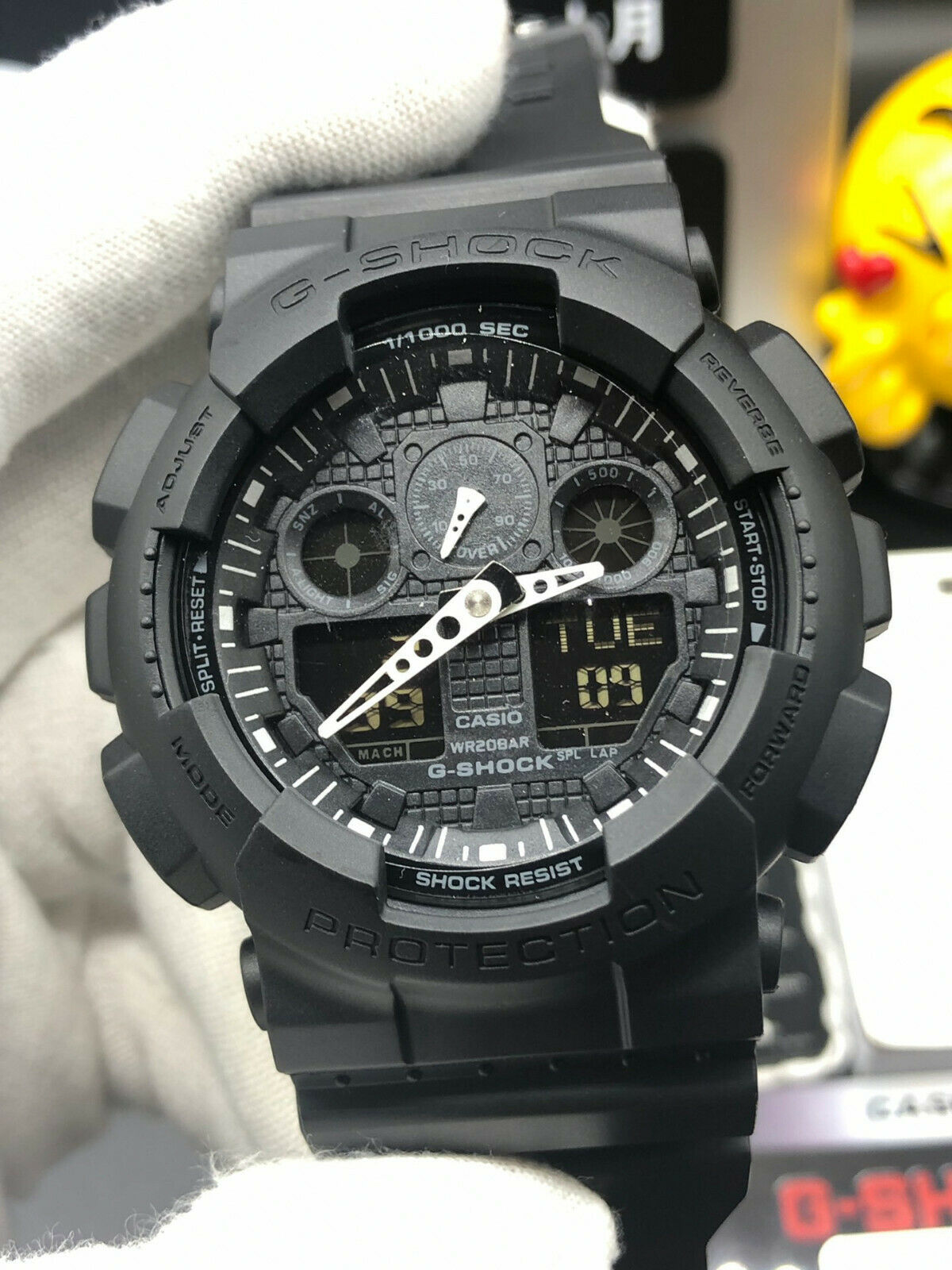 NEW G-Shock GA100-1A1 Men's Watch Black Resin Strap Chronograph | WatchCharts Marketplace