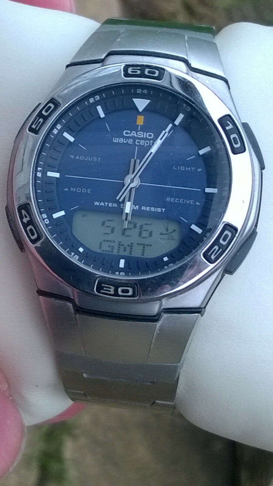 casio men's wave ceptor digital lcd watch