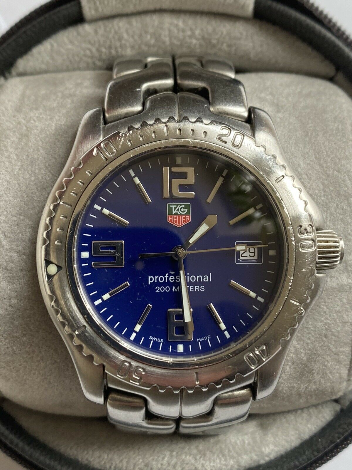 MENS TAG HEUER LINK Watch Blue face WT1111.BA0550 WatchCharts