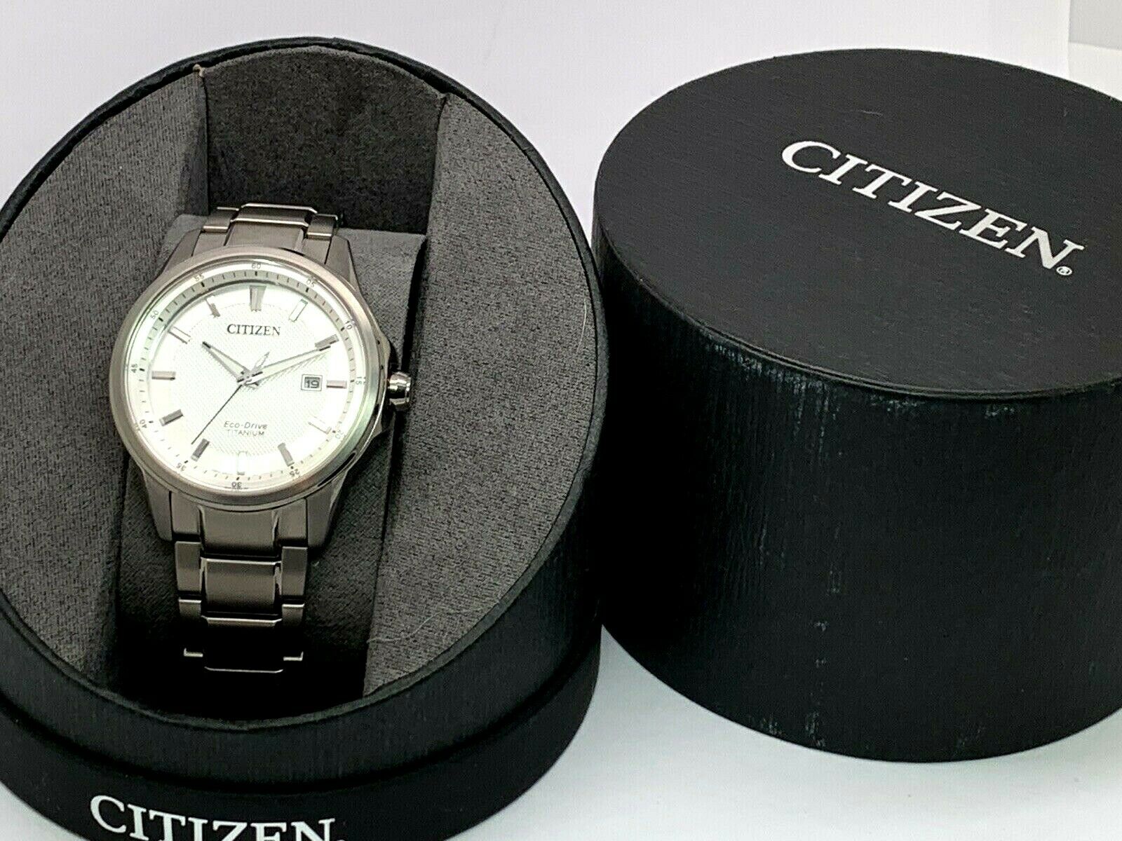 Citizen Eco-Drive Silver Tone Dial Date 42mm Titanium Mens Watch  J810-R006487 | WatchCharts Marketplace