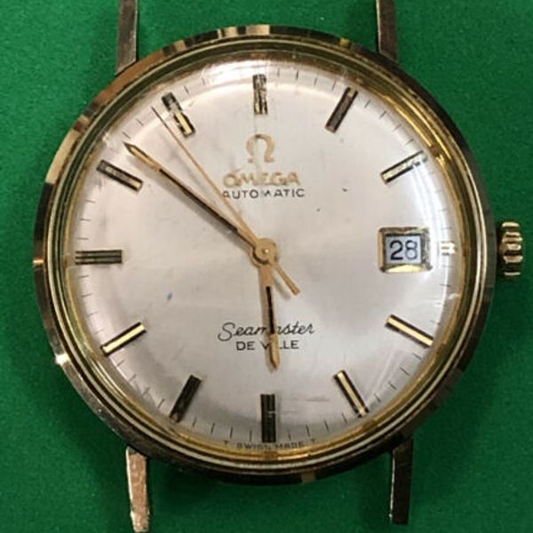 Vintage Antique Omega Automatic Seamaster De Ville 14k Gold Filled Runs ...