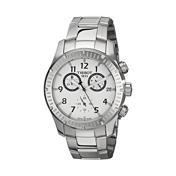 Tissot V8 Quartz Chronograph Silver (T039.417.11.037.00) Market Price ...