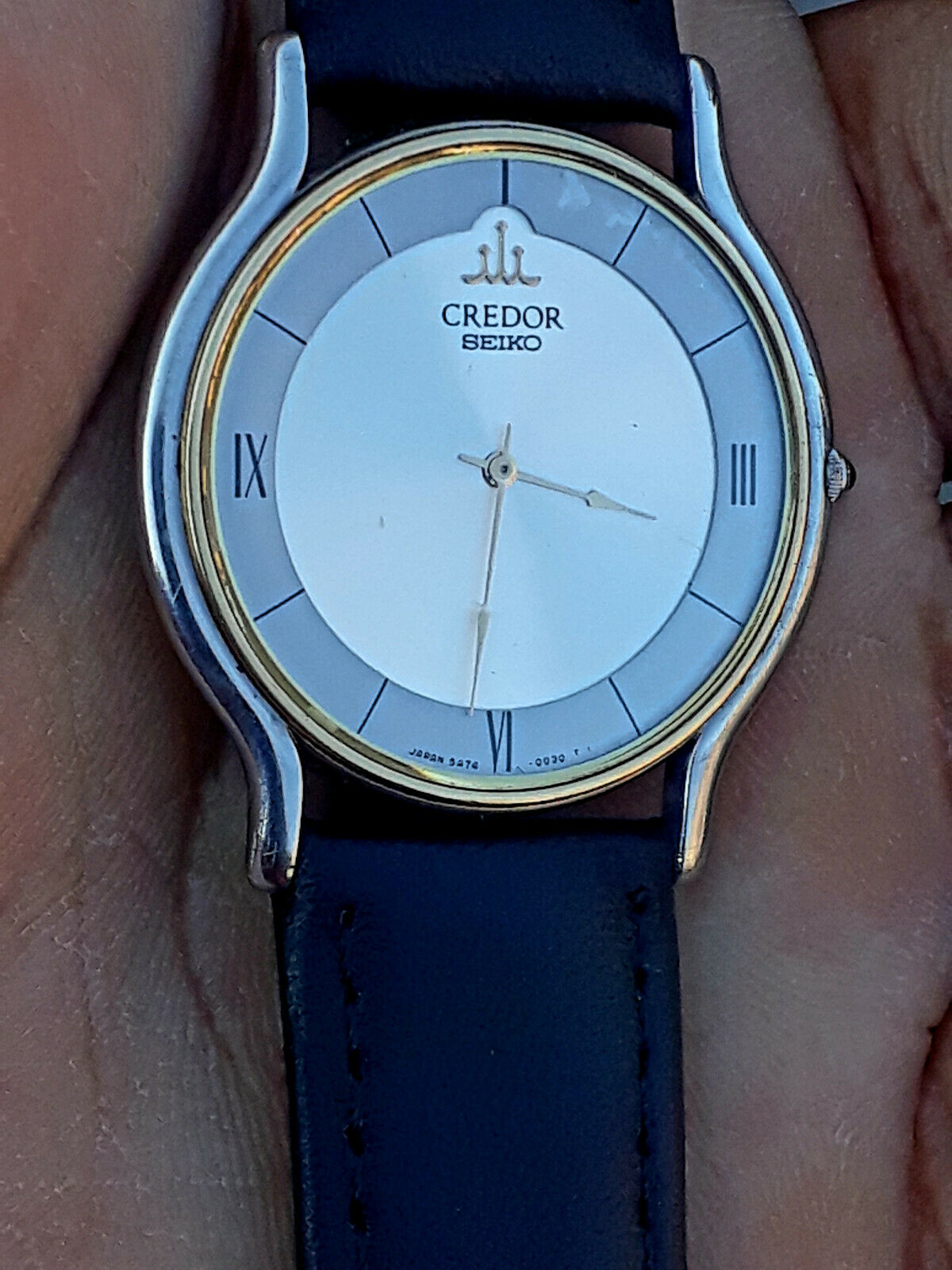 Vintage Seiko Credor 5A74-0020 18KT Bezal Quartz Men's Wrist Watch ...