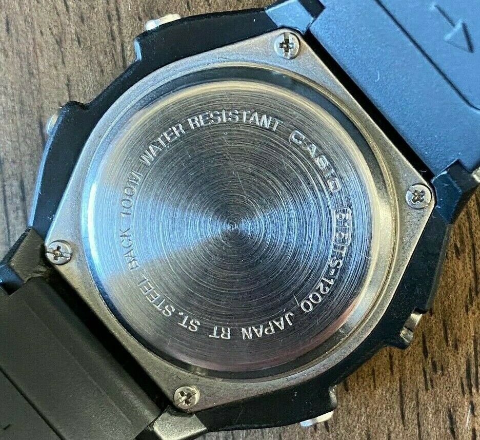 RARE Vintage 1984 Casio TS-1200 Digital Thermometer Watch Made in