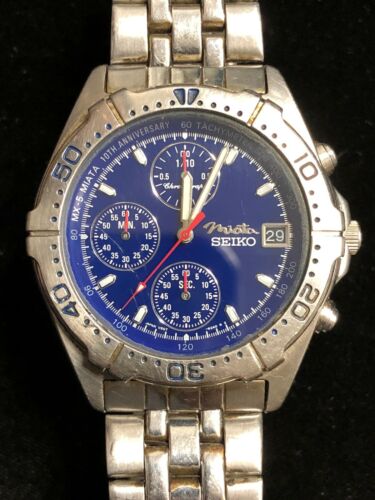 SEIKO MX-5 10th Anniversary 腕時計 SEIKO CHRONOGRAPH MOTORSPORTS MAZDA MX-5 MIATA 10TH