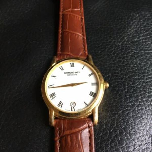 Raymond Weil Geneve 5571 Swiss Watch w/ New Band & Battery WatchCharts