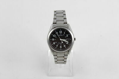 Gents SEIKO 7N42 8070 Military Style WRISTWATCH Quartz WORKING New