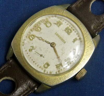 D399. LONGINES MODEL 12.92 15 JEWEL RUNNING WRIST WATCH. MOVEMENT