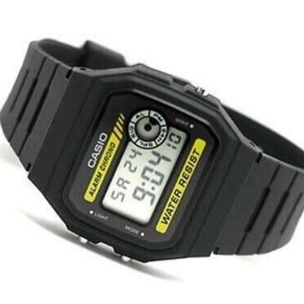 Casio F-94W General Digital Black Resin Strap Alarm Chrono Water Resist ...