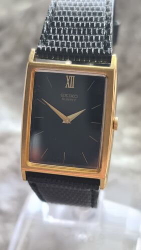 Stunning And Rare Mens Vintage Gold Plated SEIKO 7430 5560 Quartz