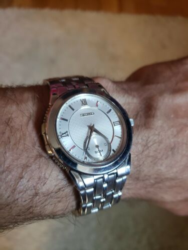 SEIKO スモールセコンド 6G28-00B0 白ローマン ブルースチール針 Seiko 