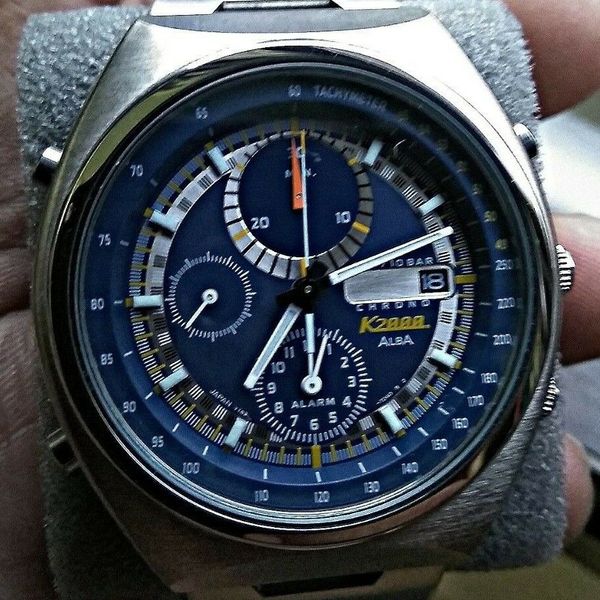 Seiko Alba K2000 NOS Discontinued Hard to find Blue Dial Y182 ...