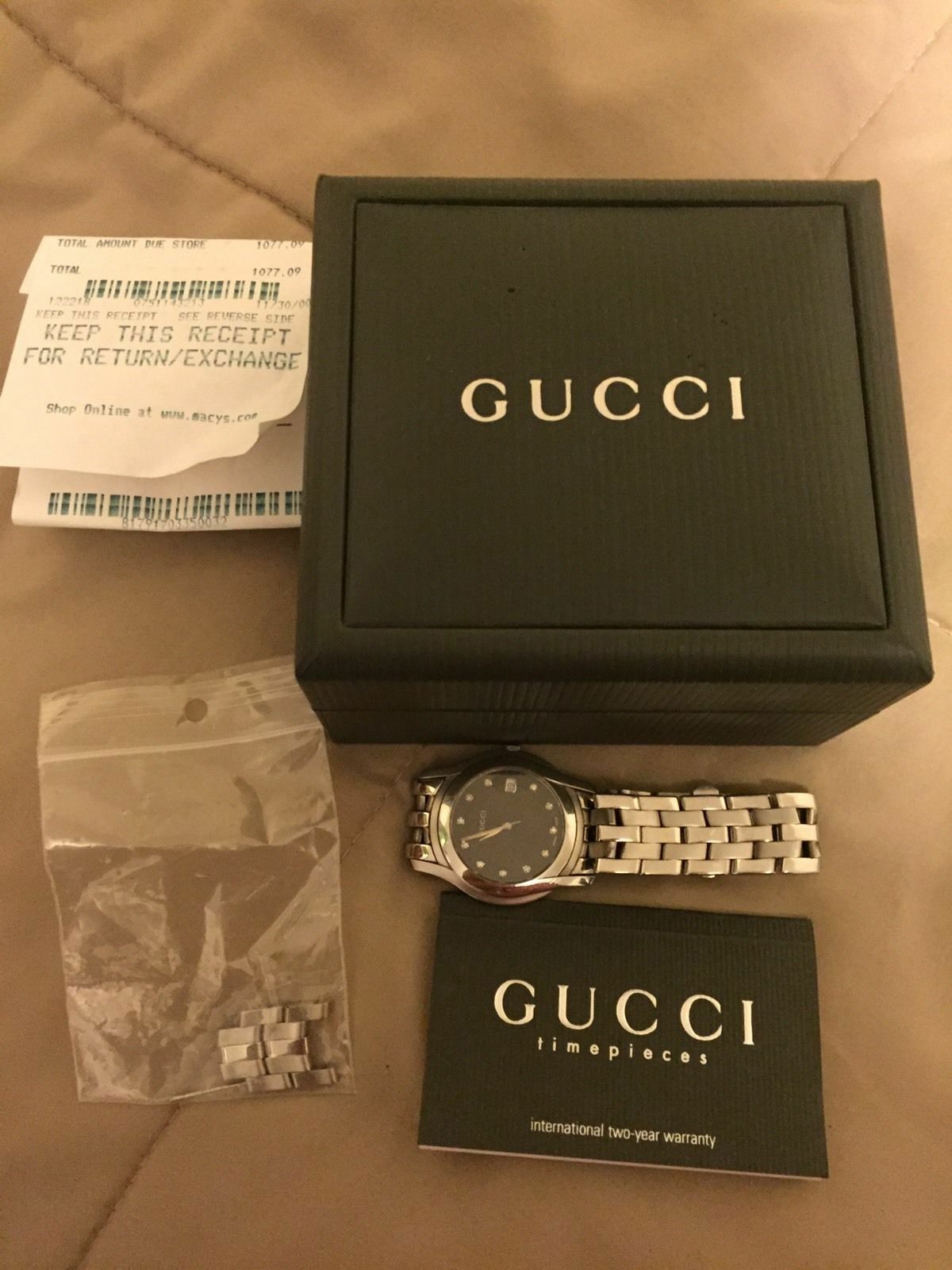 Gucci watch macys outlet mens