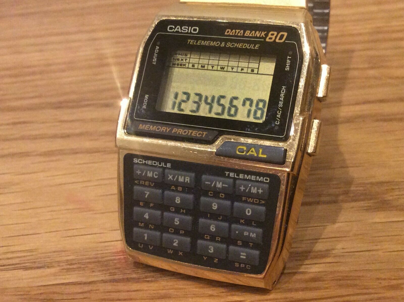 CASIO DBC-800 DATABANK 80 MEMORY CALCULATOR WATCH 1995 RARE