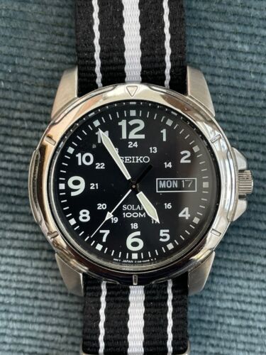 Seiko solar sale military