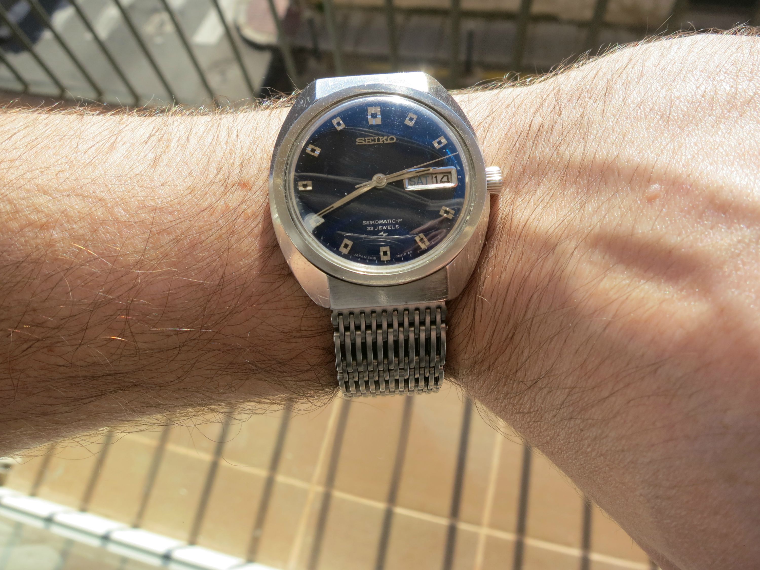 WTS] Seiko Seikomatic-P with 5106 movement - rare blue dial | WatchCharts