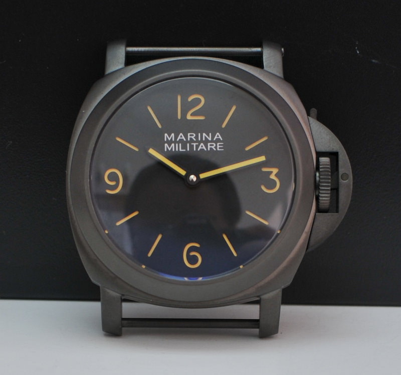 Panerai Marina Militare Homage Black PVD handmade by David Sen