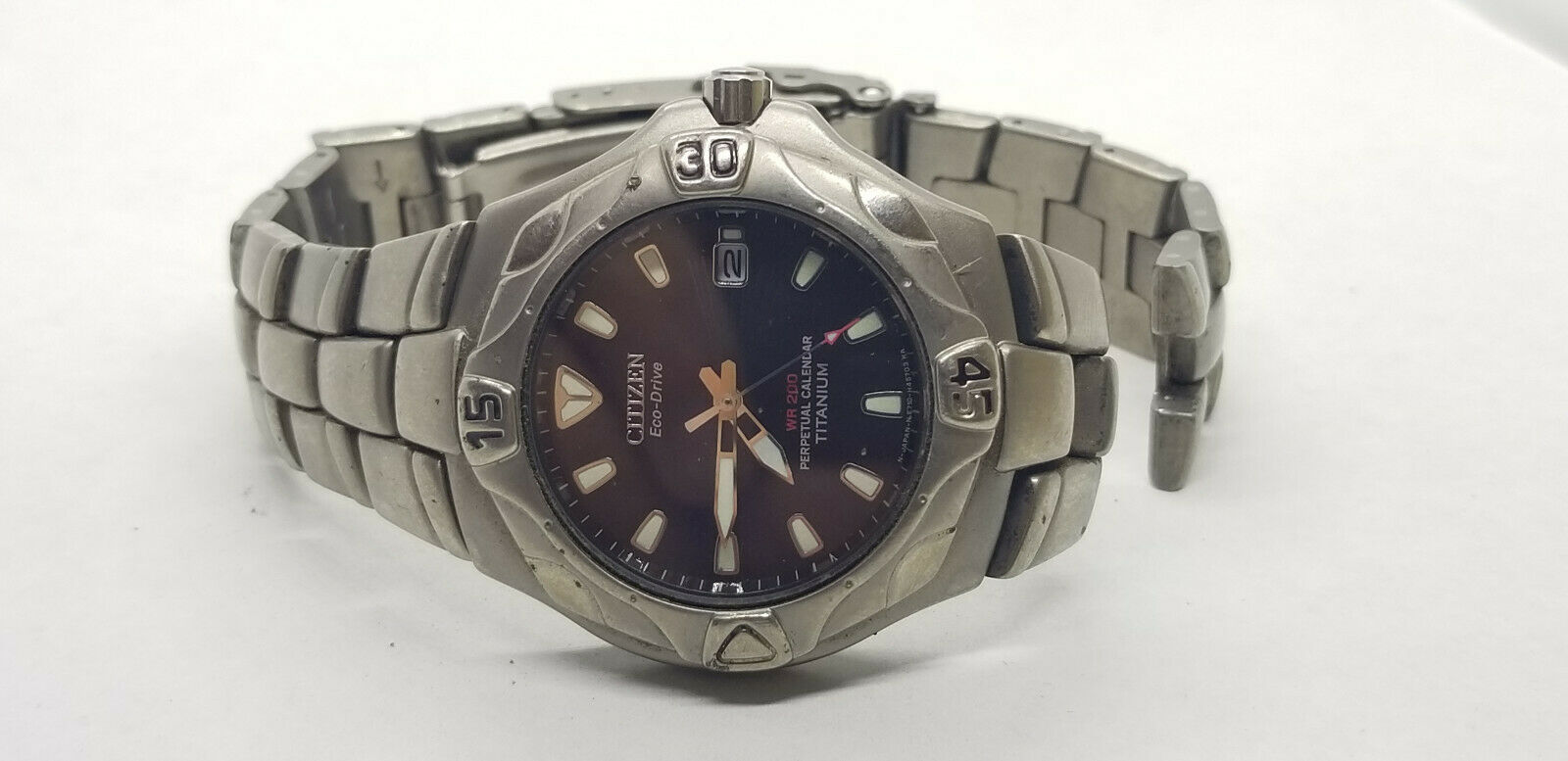 Rare CITIZEN ECO DRIVE E710-H26183 PERPETUAL CALENDAR RUNS need to